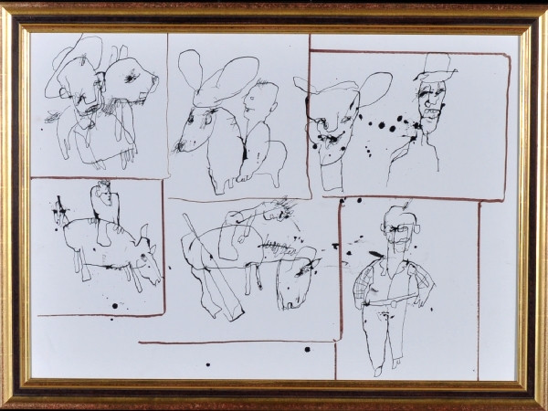 Herman Brood + Chaos tekening